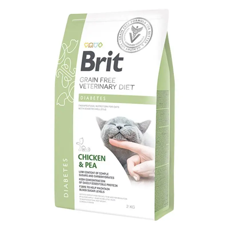 BRIT GF VETERINARY DIETS CAT DIABETES TAVUK BEZELYE 2 KG