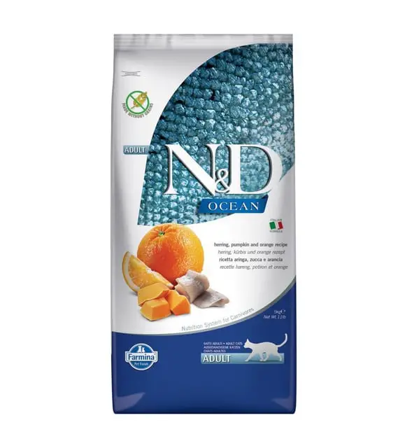 N&D YETISKIN PORTAKAL BALIK BALKABAKLI KEDI 1,5kg