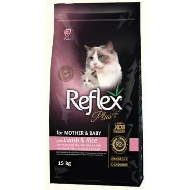 REFLEX PLUS MOTHER&BABY KUZULU YAVRU, HAMILE VE EMZIREN KEDI MAMASI 15KG
